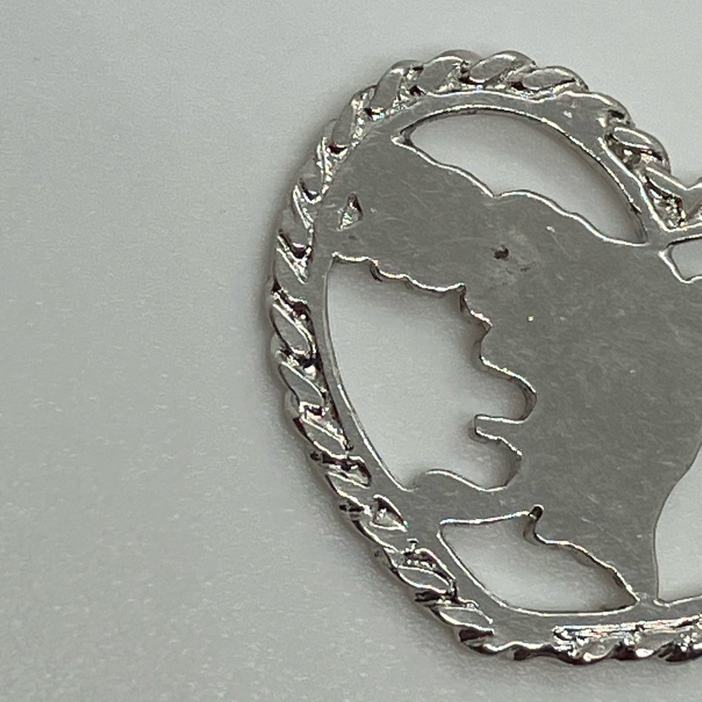 Vtg 925 Sterling Silver 'Remember Me' Heart Charm / Pendant - Picture 3 of 4